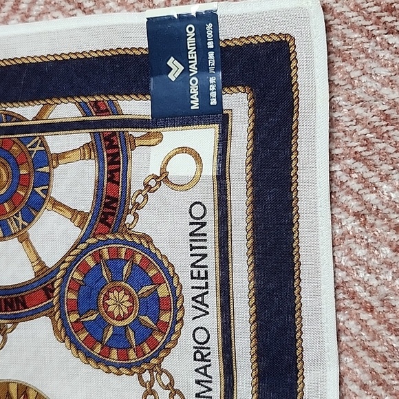 Mario Valentino  Cotton Brandnew Authentic Handkerchief - Picture 2 of 7
